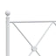 sengeramme med sengegavl 150x200 cm metal hvid