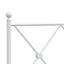 udskiftningsgavl 80 cm metal hvid