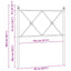 udskiftningsgavl 80 cm metal hvid