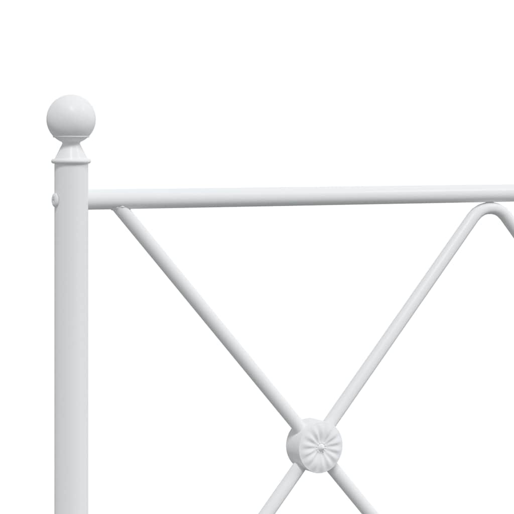 udskiftningsgavl 107 cm metal hvid