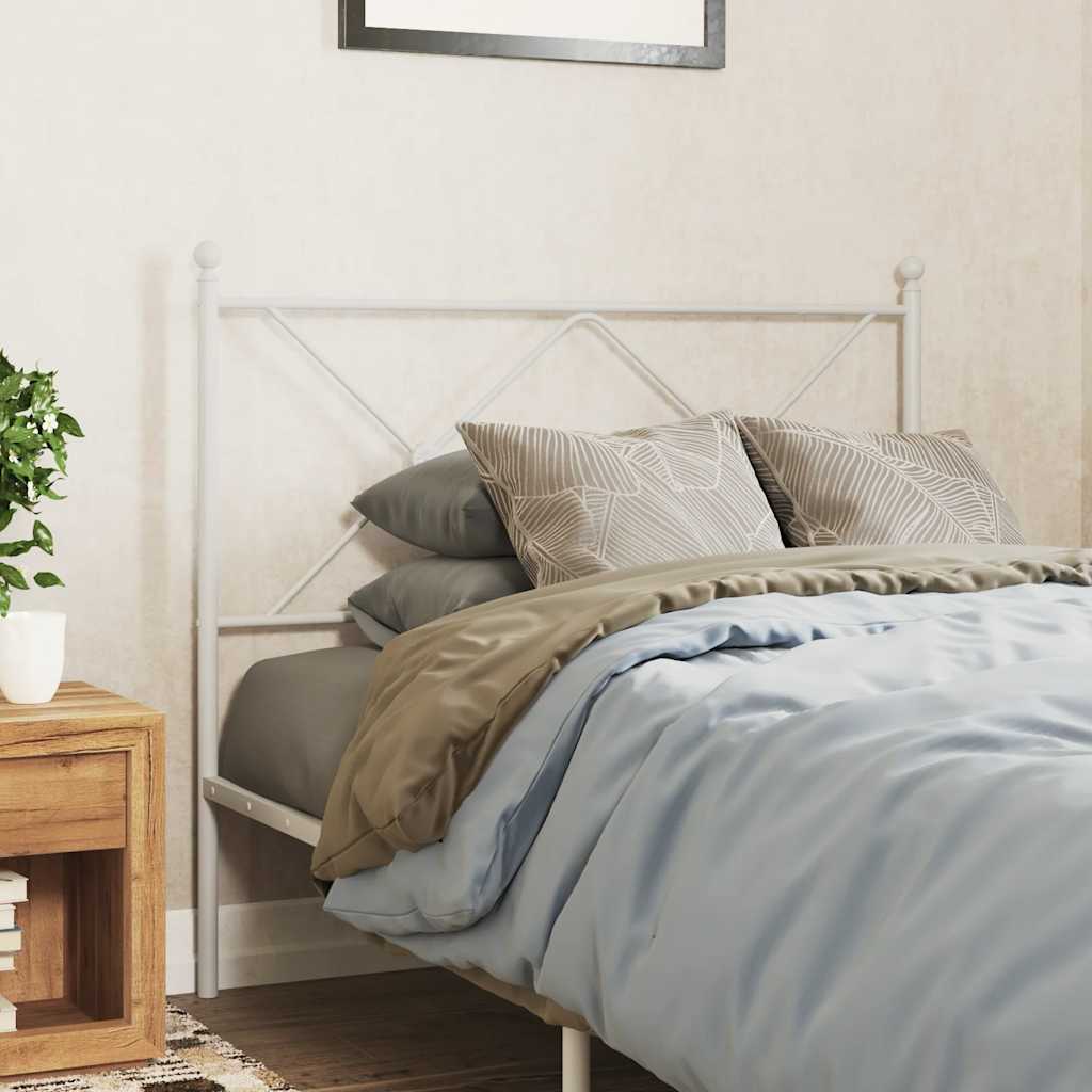 udskiftningsgavl 107 cm metal hvid
