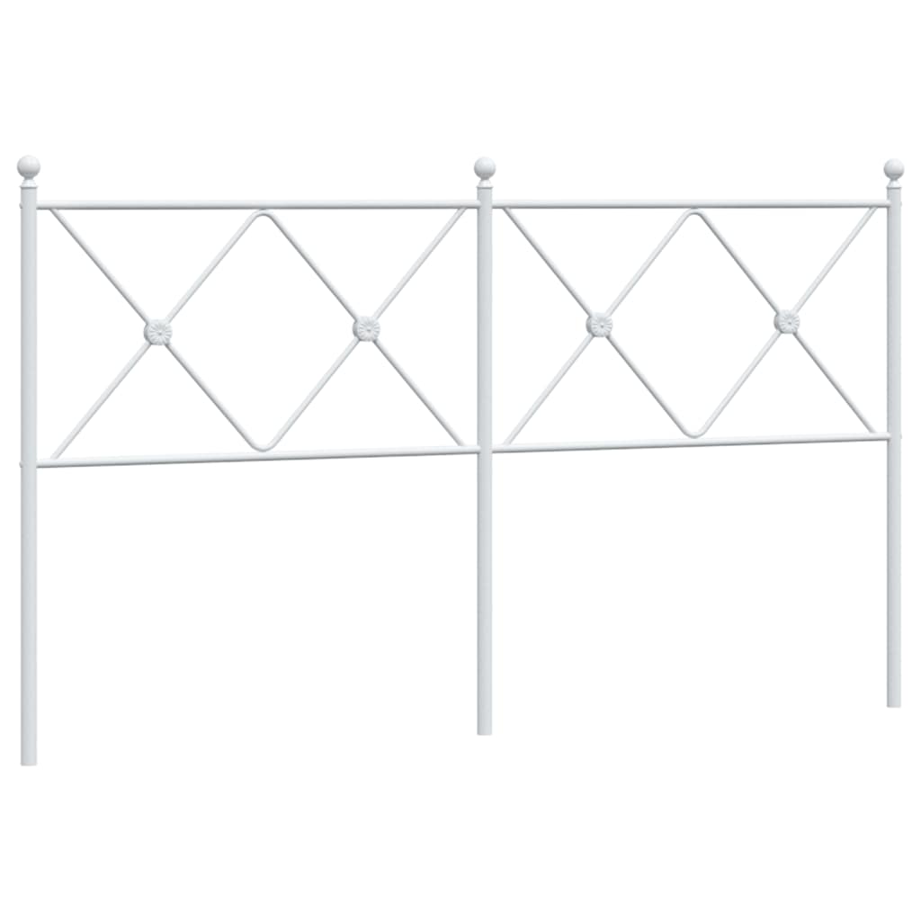 udskiftningsgavl 150 cm metal hvid