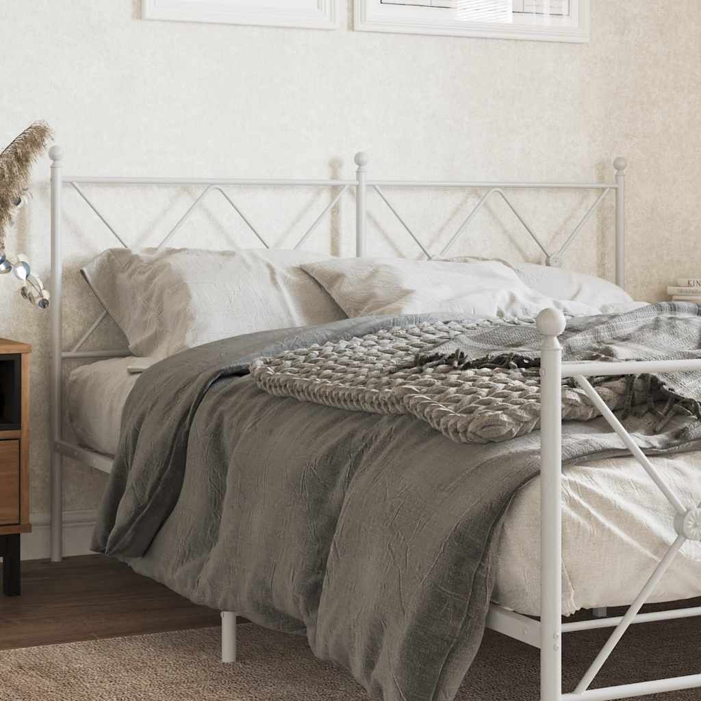 udskiftningsgavl 150 cm metal hvid