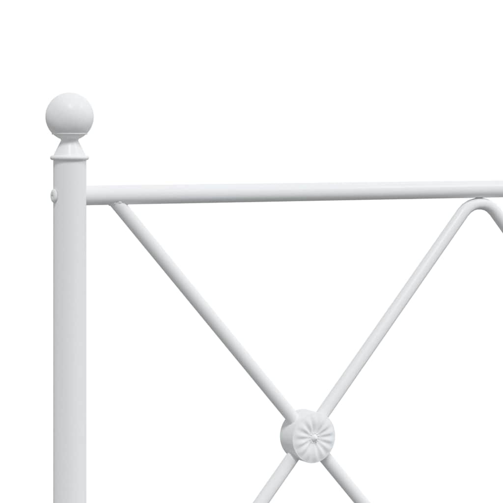 udskiftningsgavl 180 cm metal hvid