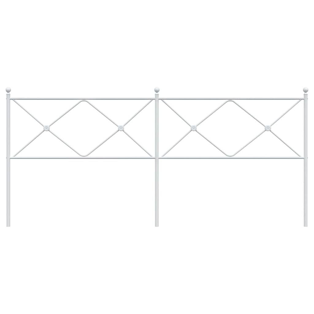 udskiftningsgavl 200 cm metal hvid