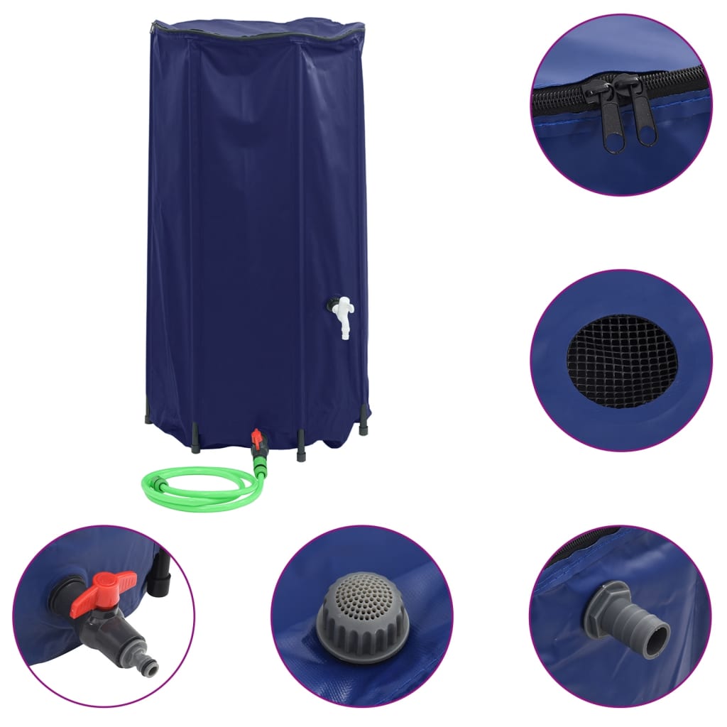 vandtank med hane sammenfoldelig 100 l PVC