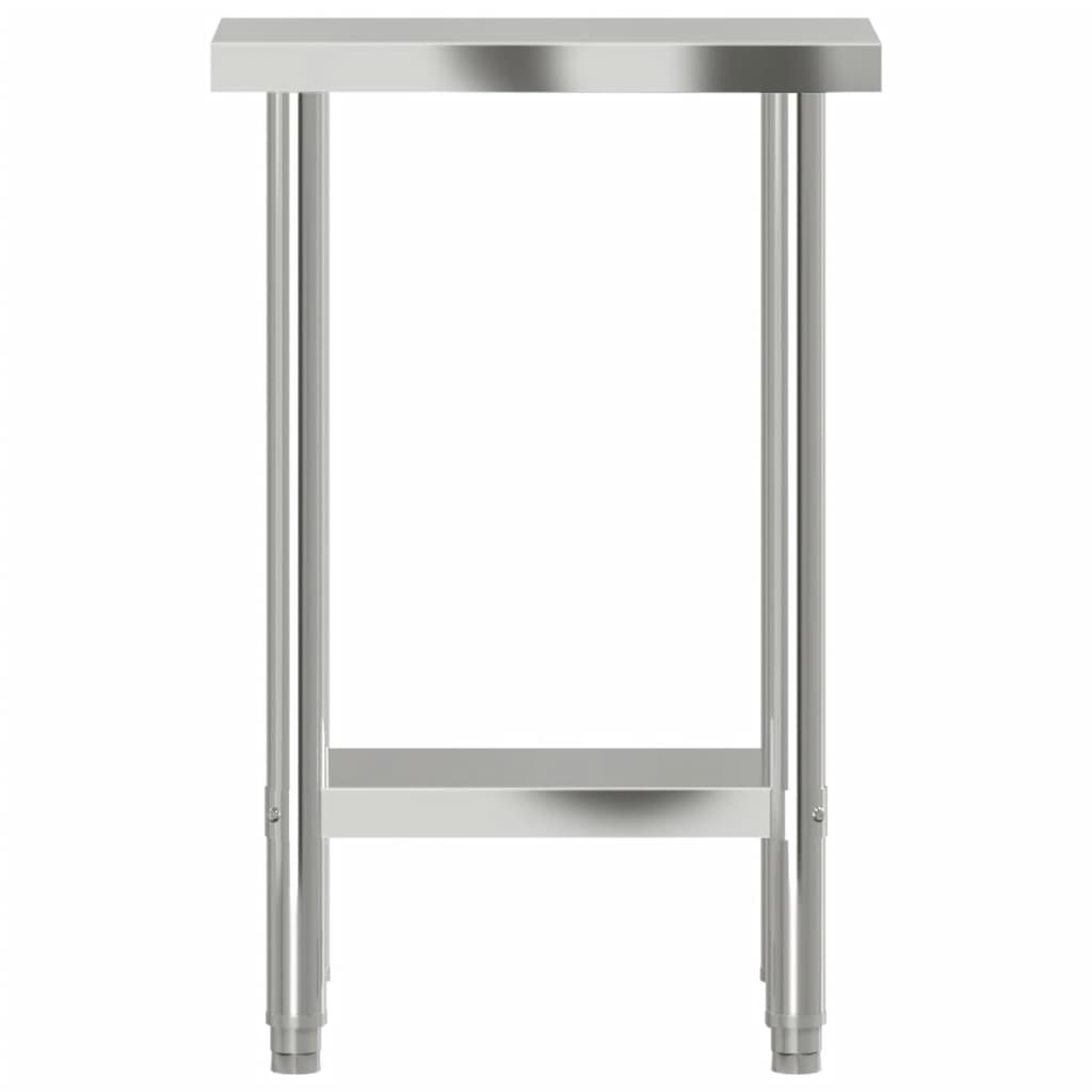 arbejdsbord til køkken 55x30x85 cm rustfrit stål