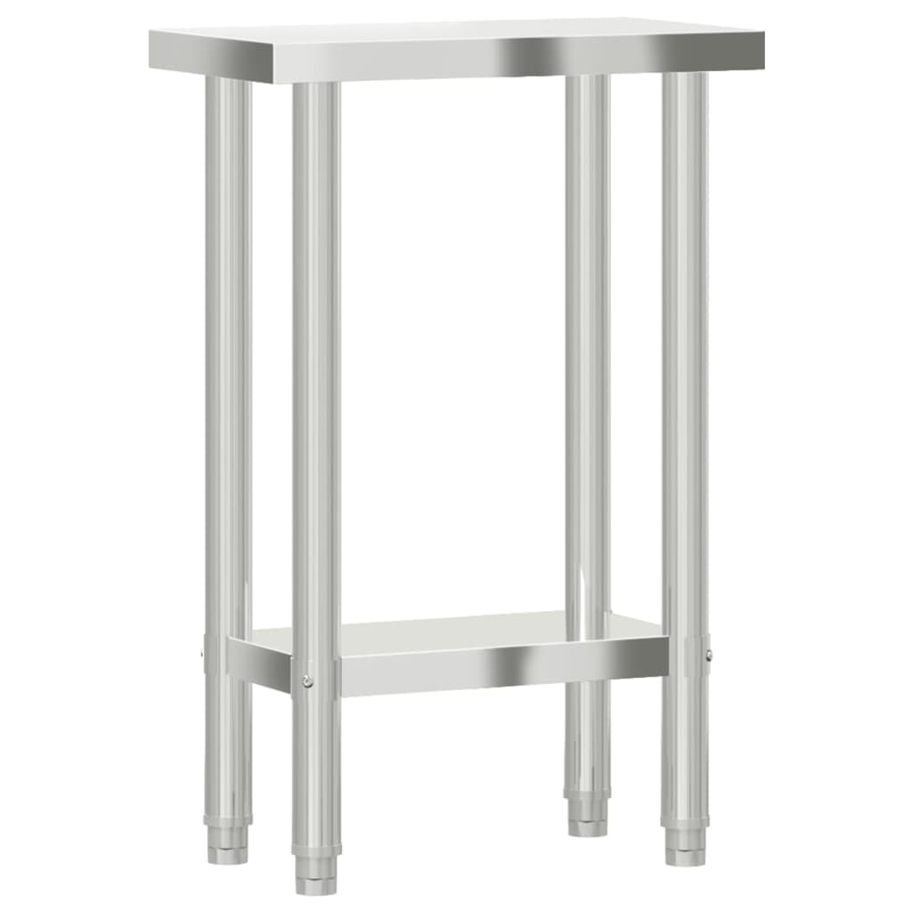 arbejdsbord til køkken 55x30x85 cm rustfrit stål