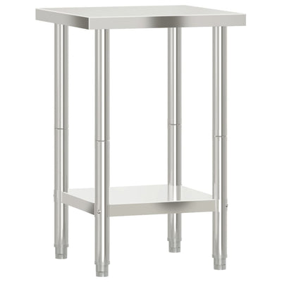 arbejdsbord til køkken 55x55x85 cm rustfrit stål