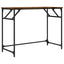 skrivebord 100x45x76 cm konstrueret træ og stål røget eg
