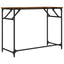 skrivebord 100x45x76 cm konstrueret træ og stål røget eg