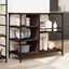 køkkenvogn 100x45x89,5 cm konstrueret træ brun egetræsfarve
