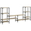 tv-bord 206,5x28,5x95 cm konstrueret træ sonoma-eg