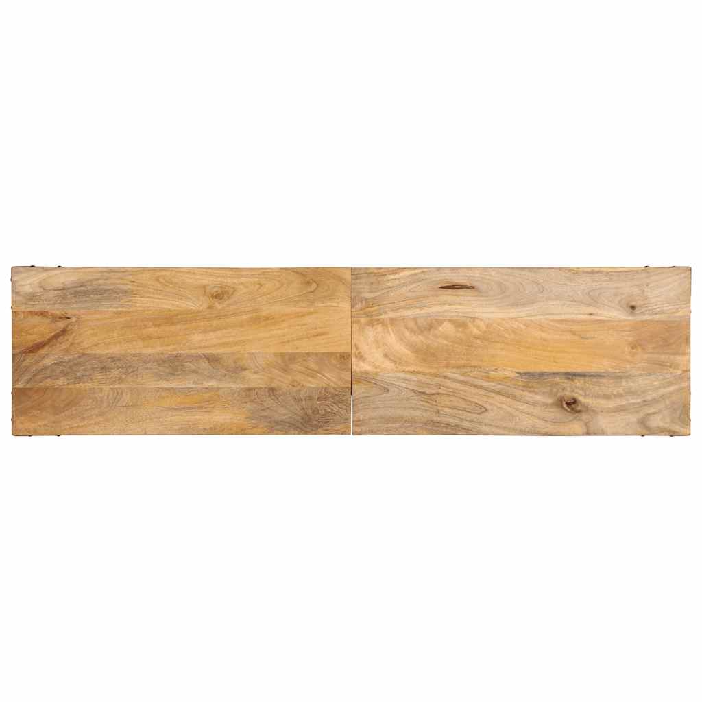 konsolbord 140x35x70 cm massivt mangotræ