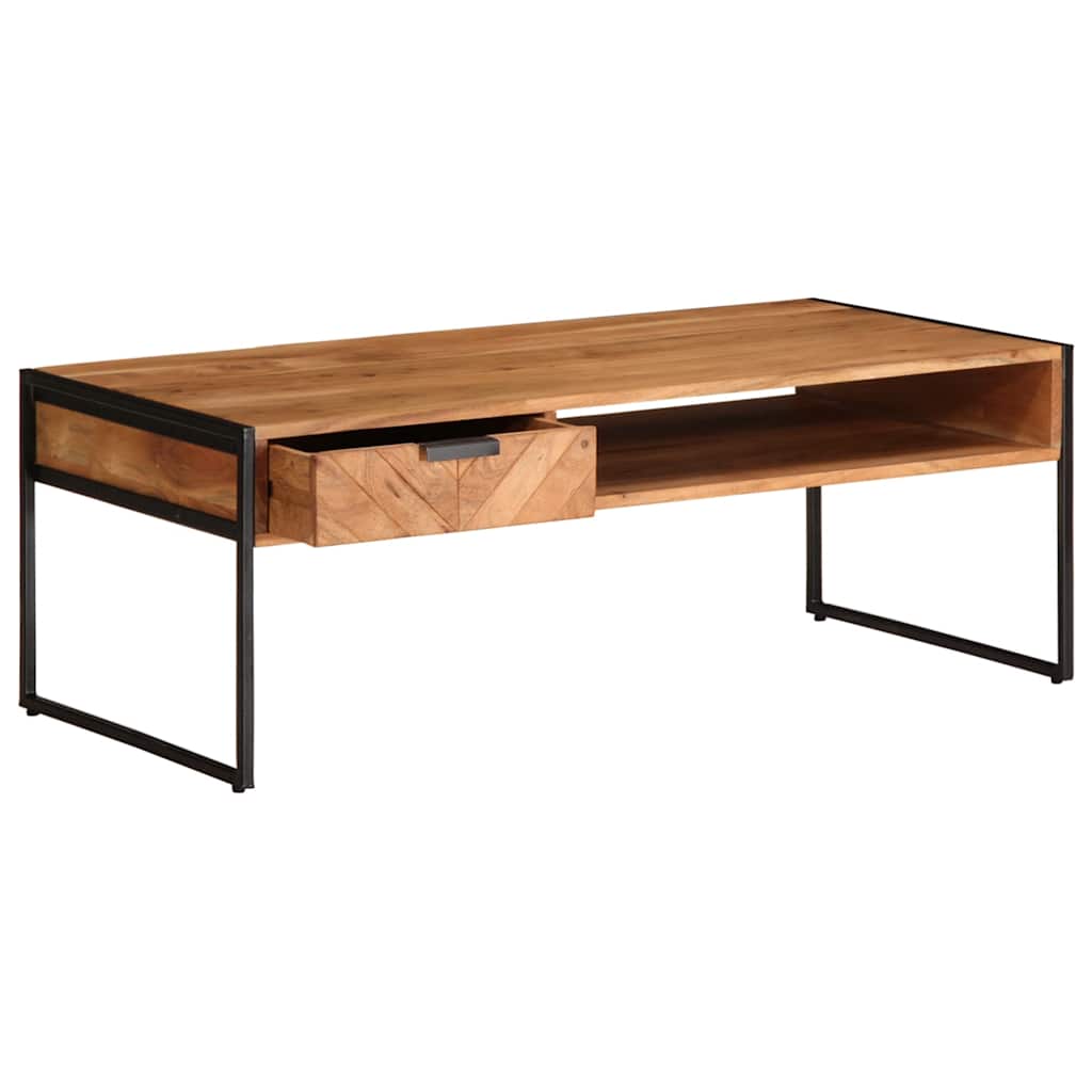 sofabord 811x55x40 cm massivt akacietræ