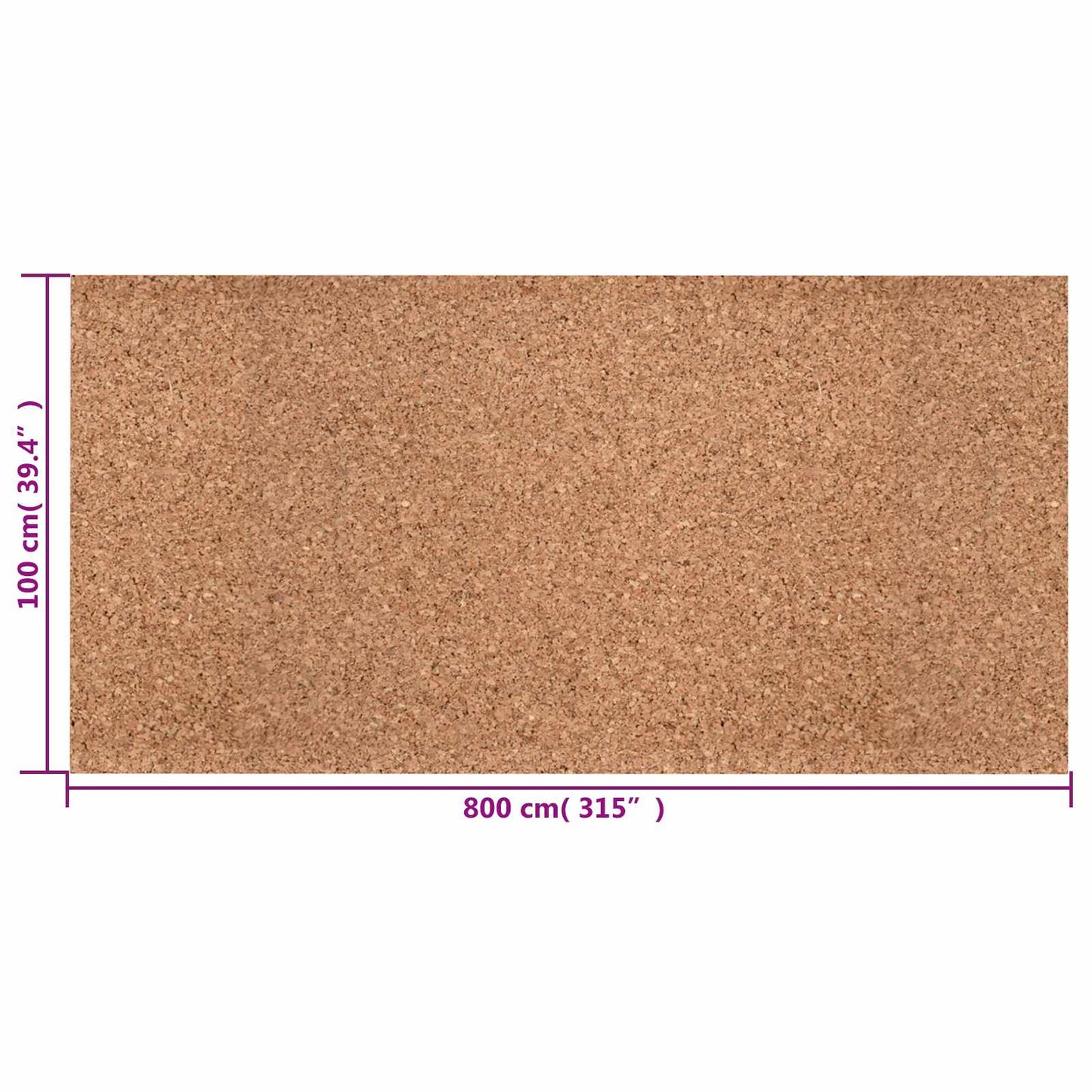 Kork rolle Brun 100 x 800 x 0,5 cm Kork