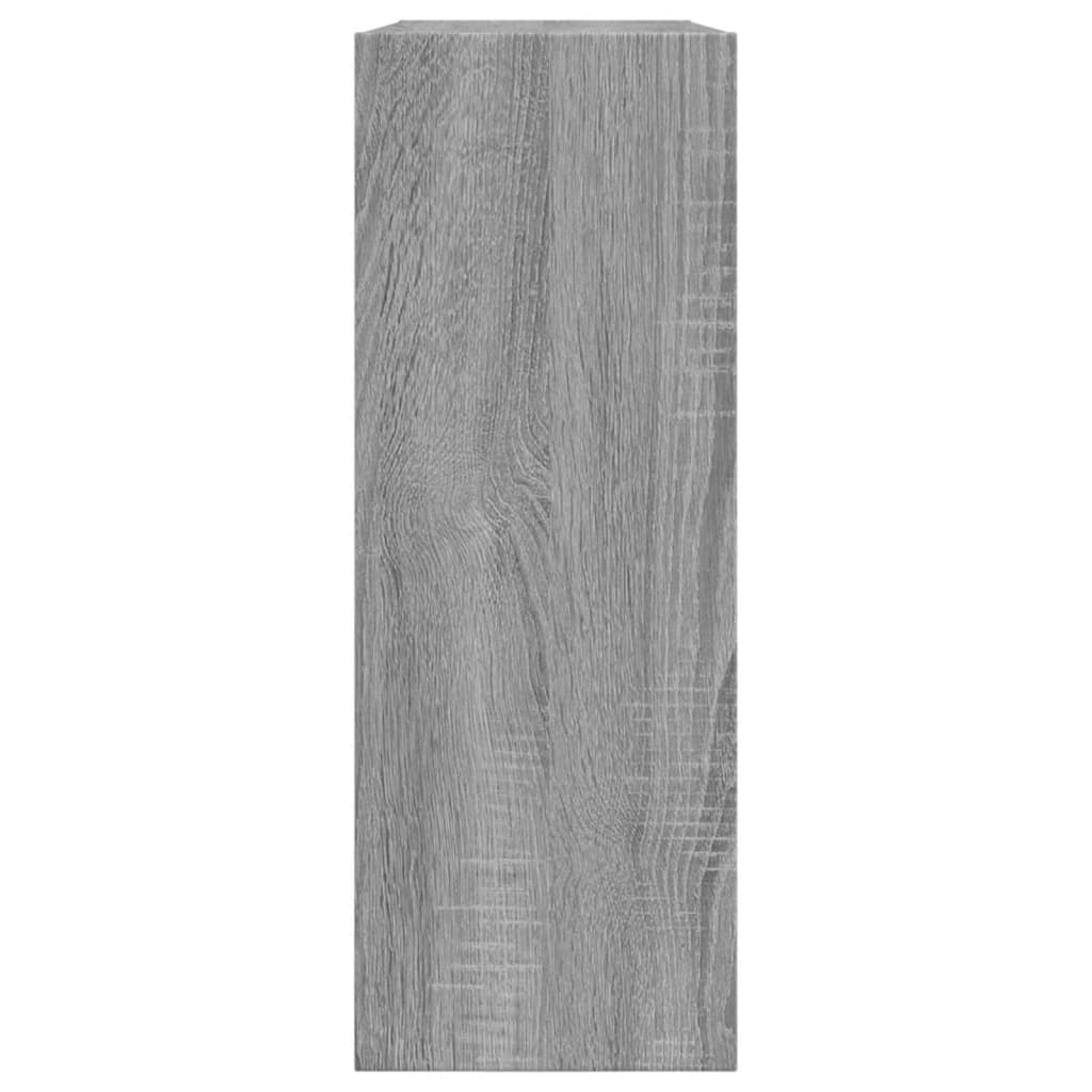 skoskab 80x21x57 cm konstrueret træ grå sonoma-eg