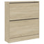 skoreol 80x21x87,5 cm konstrueret træ sonoma-eg