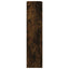 skoskab 80x21x87,5 cm konstrueret træ røget egetræsfarve