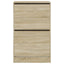 skoreol 60x34x96,5 cm konstrueret træ sonoma-eg