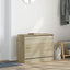 skoreol 80x34x63 cm konstrueret træ sonoma-eg