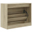 skoreol 80x34x63 cm konstrueret træ sonoma-eg