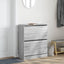 skoreol 80x34x96,5 cm konstrueret træ grå sonoma-eg