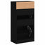 skoreol 60x34x116 cm konstrueret træ sort