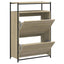 skoreol 75x34x112 cm konstrueret træ sonoma-eg