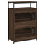 skoreol 75x34x112 cm konstrueret træ brun egetræsfarve