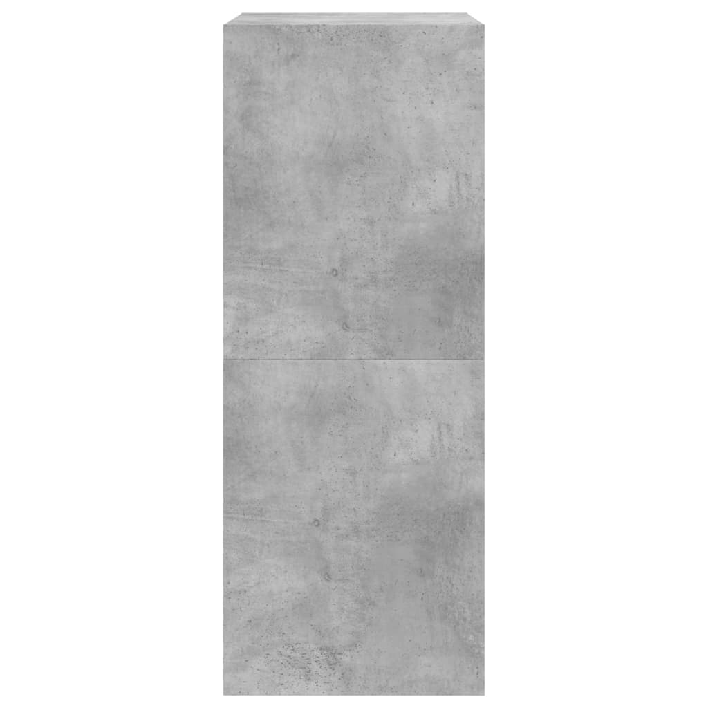 skoskab med 2 vippeskuffer 60x42x108 cm betongrå