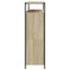skoskab med 4 vippeskuffer 100x34x112 cm sonoma-eg