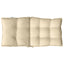 stolehynde med lav ryg 2 stk. oxfordstof beige