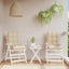 stolehynde med lav ryg 2 stk. oxfordstof beige
