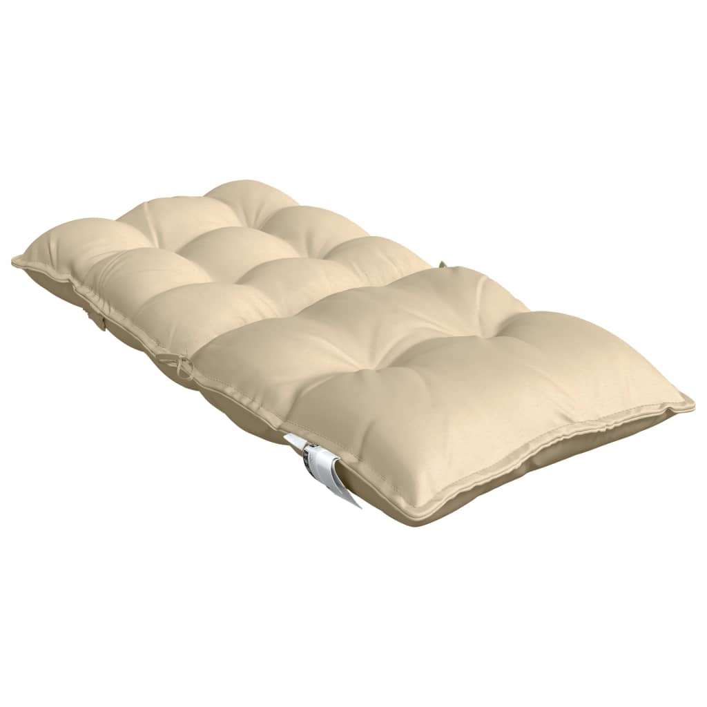 stolehynde med lav ryg 6 stk. oxfordstof beige