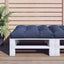 pallehynde 70x70x12 cm stof marineblå