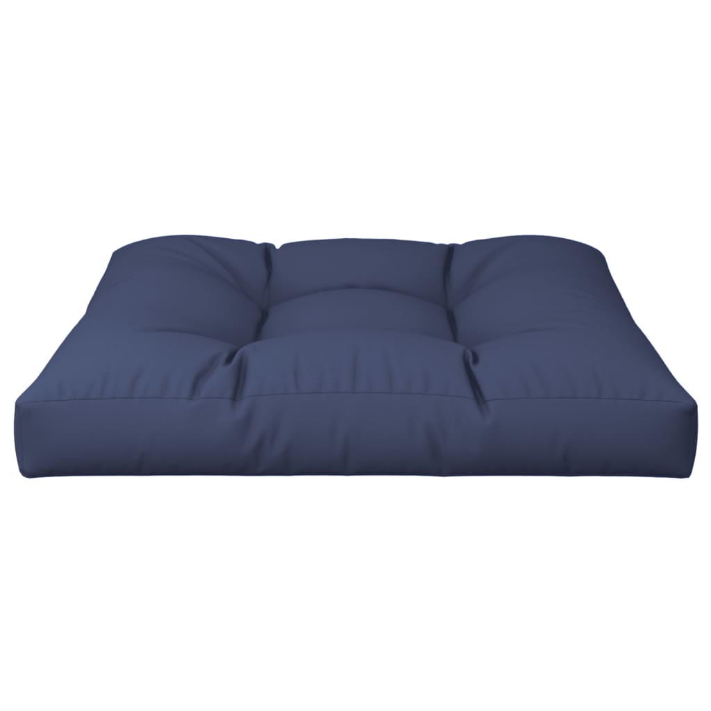 pallehynde 80x80x12 cm stof marineblå