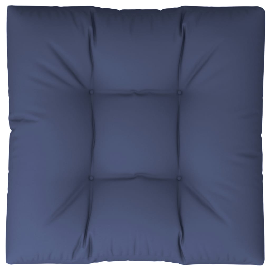 pallehynde 80x80x12 cm stof marineblå