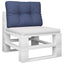 pallehynde 60x40x12 cm stof marineblå