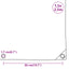 presenning 1,5x2,5 m 650 g/m² grå