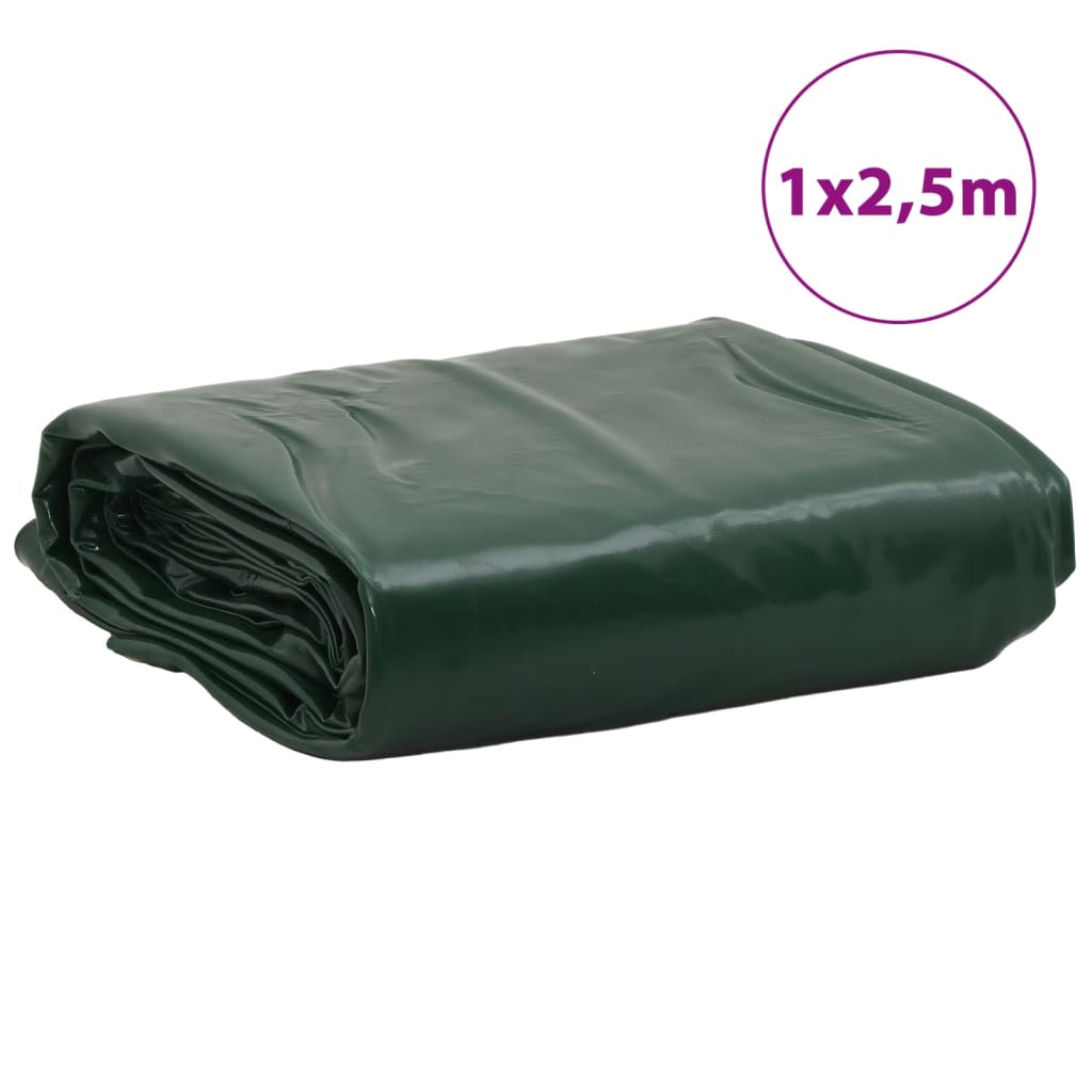 presenning 1x2,5 m 650 g/m² grøn