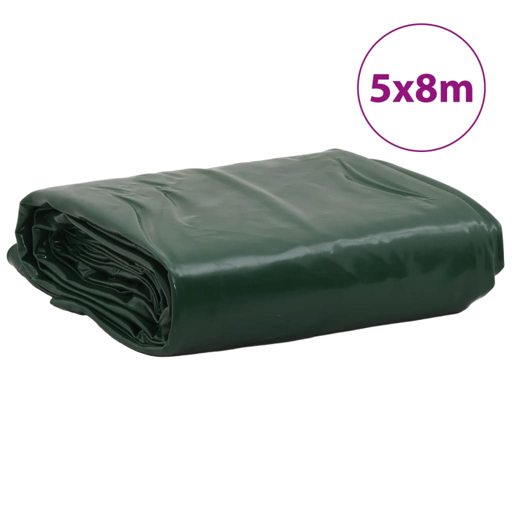 presenning 5x8 m 650 g/m² grøn
