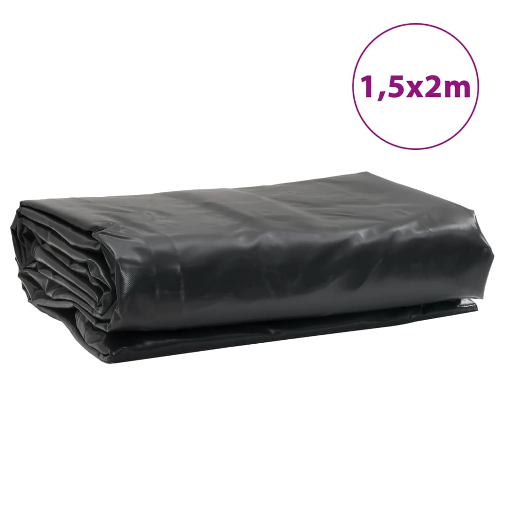 presenning 1,5x2 m 650 g/m² antracitgrå