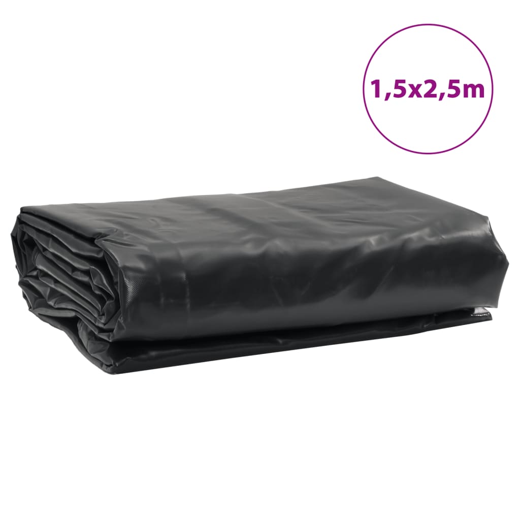 presenning 1,5x2,5 m 650 g/m² antracitgrå