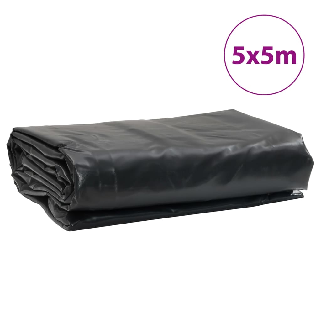 presenning 5x5 m 650 g/m² antracitgrå