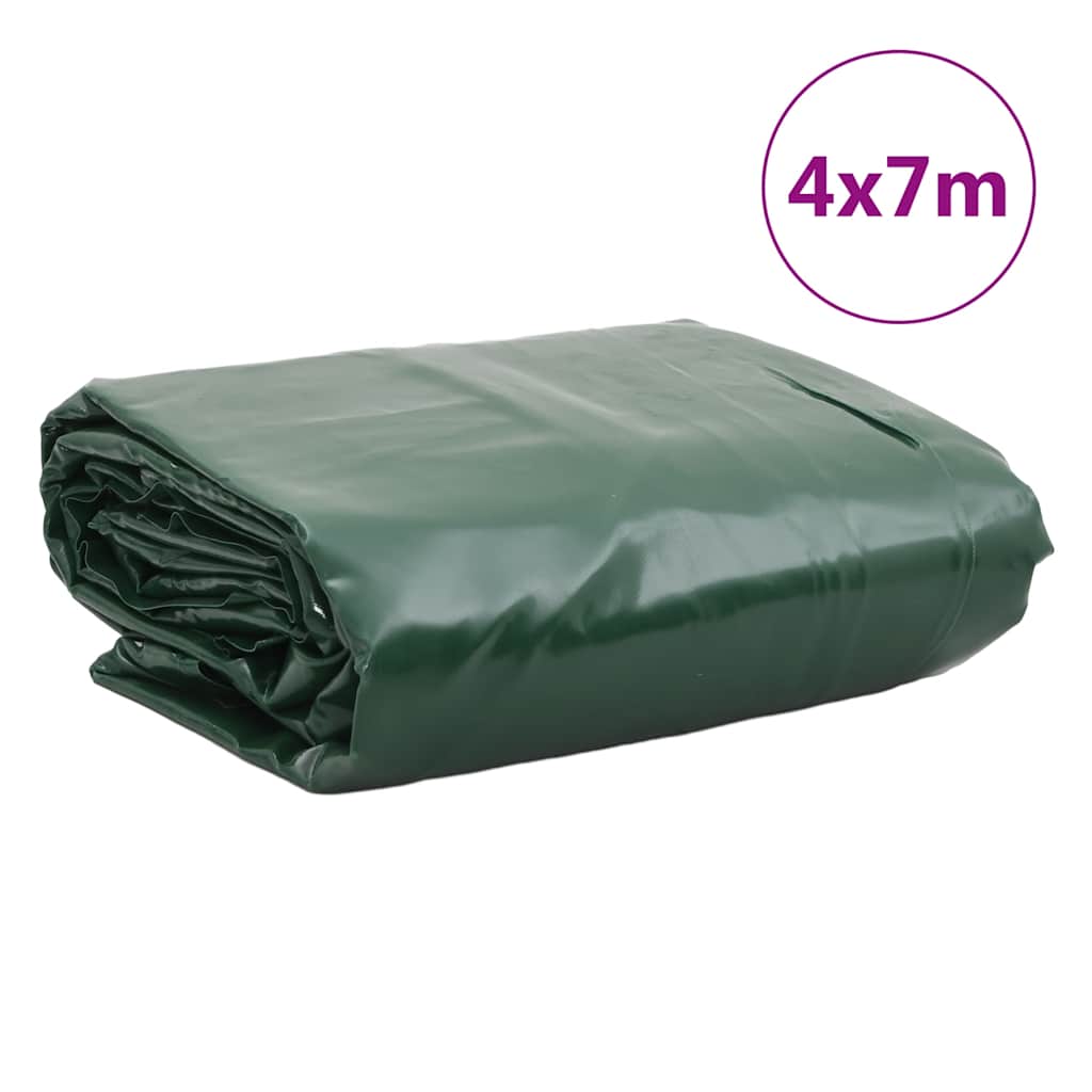 presenning 4x7 m 650 g/m² grøn