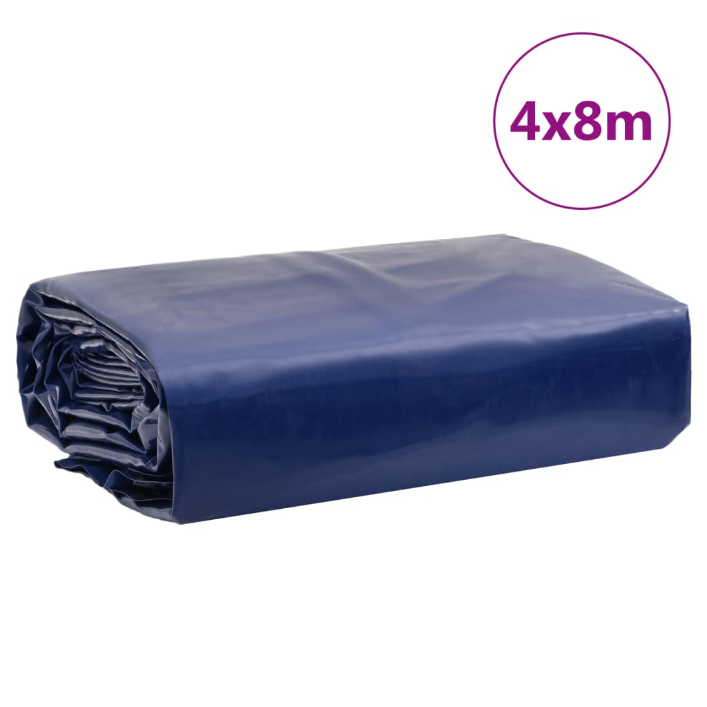 presenning 4x8 m 650 g/m² blå