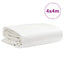 presenning 4x4 m 650 g/m² hvid