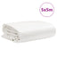 presenning 5x5 m 650 g/m² hvid