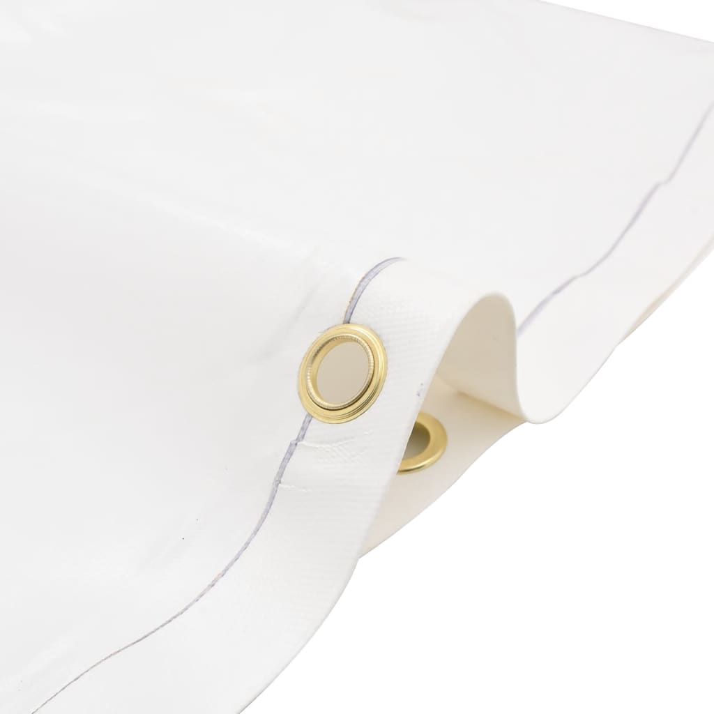 presenning Ø 2,8 m 650 g/m² hvid